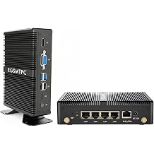 Firewall Mini PC, Intel J1900 4-Port 1GbE Router, Fanless Firewall Gateway, Support pfSense/OPNsense, 4GB RAM 64GB SSD, Reliable VPN & Network Appliance for Home Lab