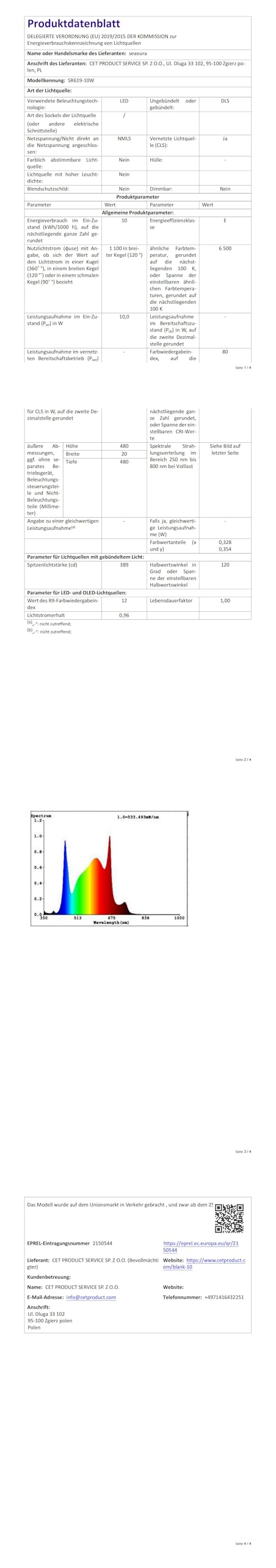 SEAOURA Aquarium Led Beleuchtung mit Timer, Aquarium licht mit automatischer Ein-/Ausschaltung, Vollspektrum, 10 Helligkeitsstufen, für Aquarium
