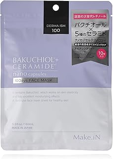Make.iN バクチオール セラミド 10days フェイスマスク | パック ナイアシンアミド CICA レチノール 保湿 スキンケア (１袋（10枚入×１）)