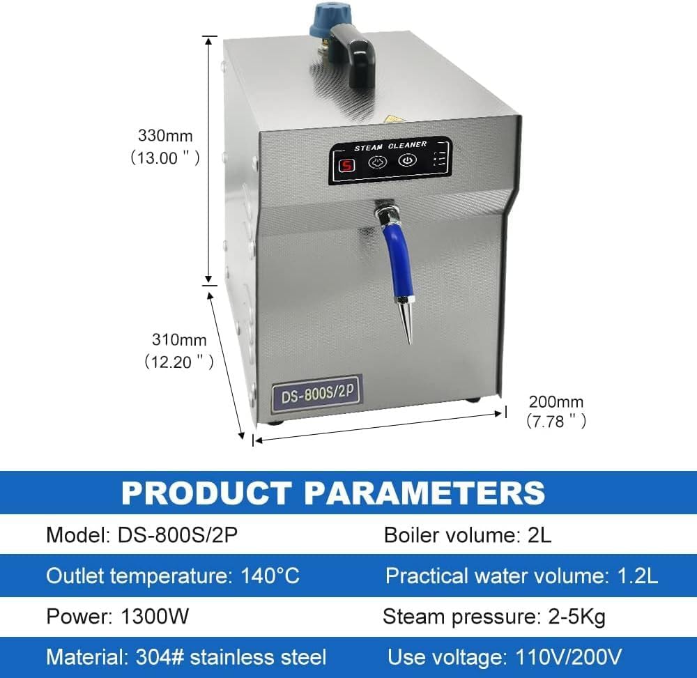 1300W Jewelry Steam Cleaner, Jewelry Steamer, Gemstone Cleaner, Equipment for Cleaning Diamonds, Silver, and Gold