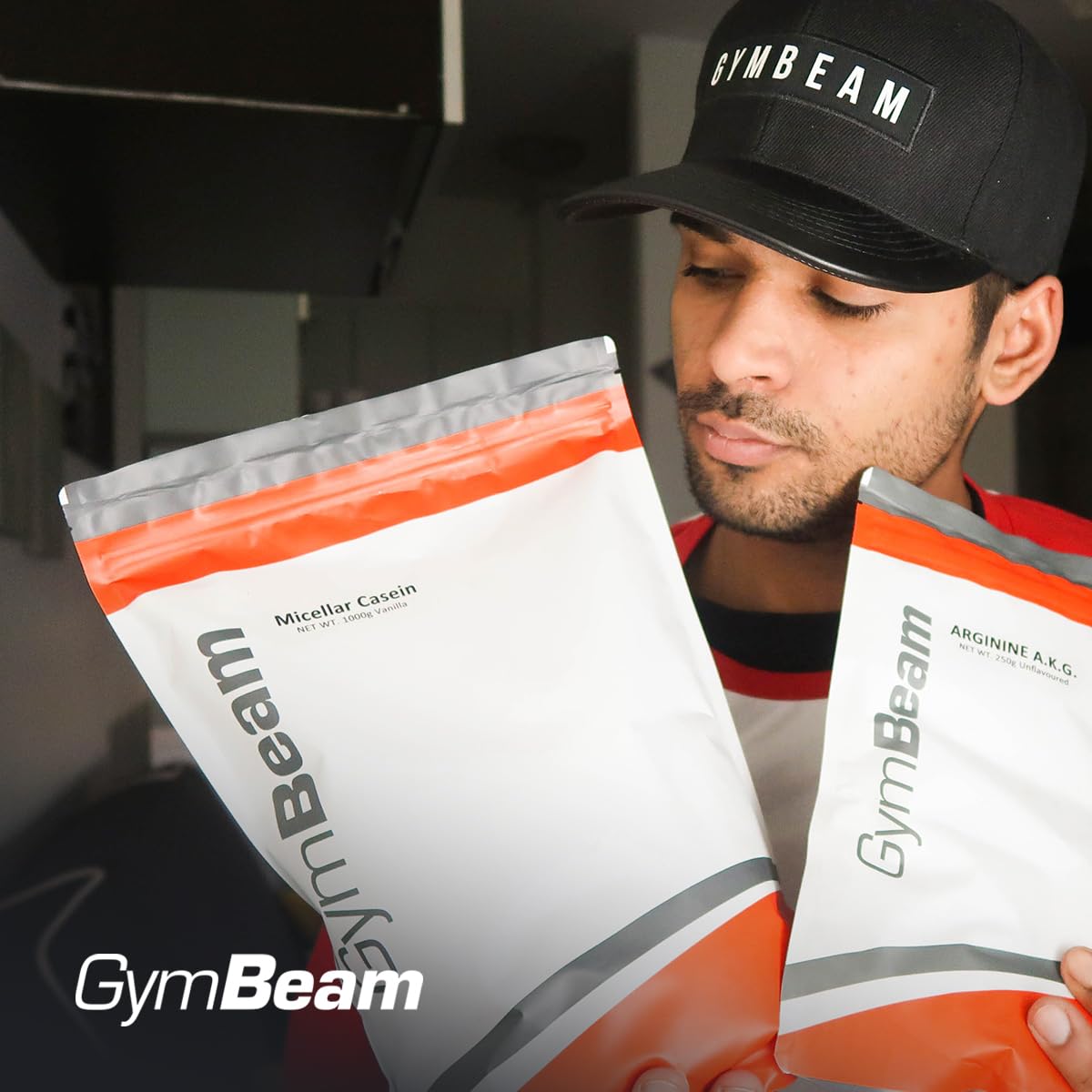 GymBeam Mizellares Kasein Proteinpulver – langsame Absorption, fettarm, unterstützt Regeneration und Knochengesundheit, ideal für Gewichtsabnahme und Muskelaufbau, (1000 g, Schokolade)