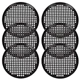 MIVIDE 6 Pack 32cm/12.6in Perforated Pizza Tray, Carbon Steel Non-Stick Pizza Pan, Baking Trays for Oven, Bakeware Tin