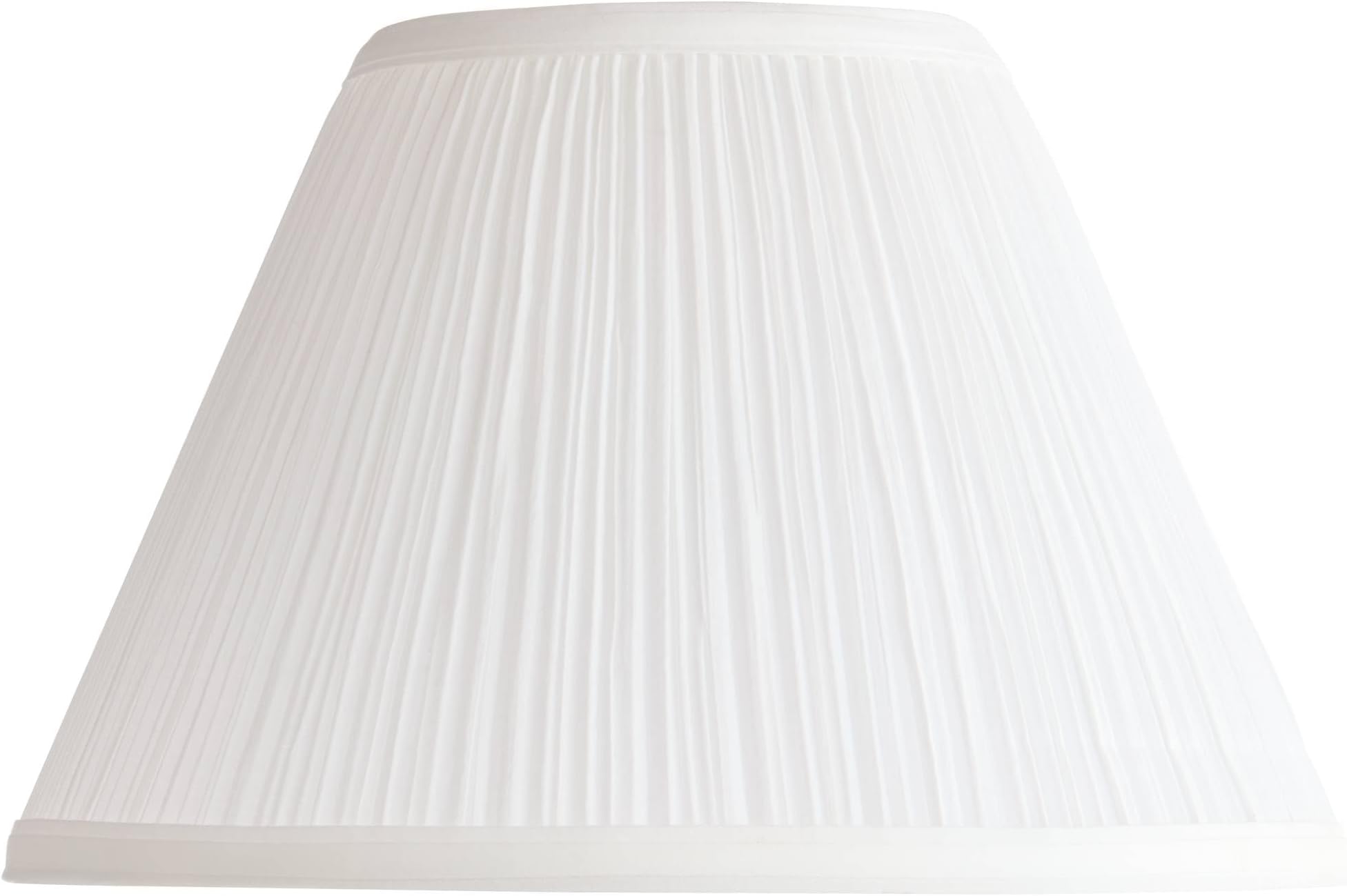 Enoki Medium White Mushroom Pleated Clip Shade 5x11x7.5 (Clip-On)