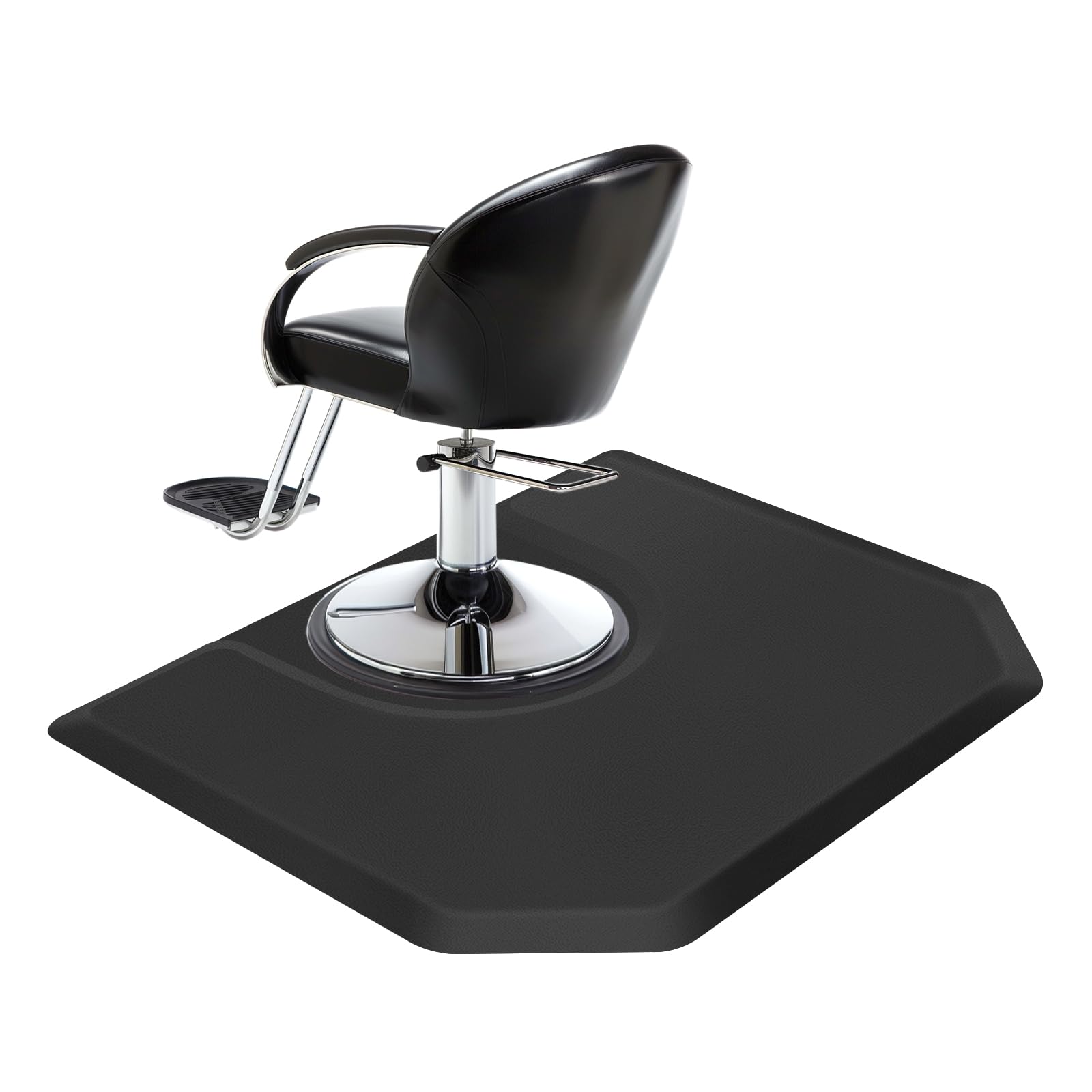 4 x 5 pies Alfombrilla Antifatiga Salón, Kalolary Alfombrilla Silla Barbería Base Silla Circular Alfombrillas Belleza Estilistas Alfombrilla Gruesa Polígono Oficina Cómoda Suministros Peluquería