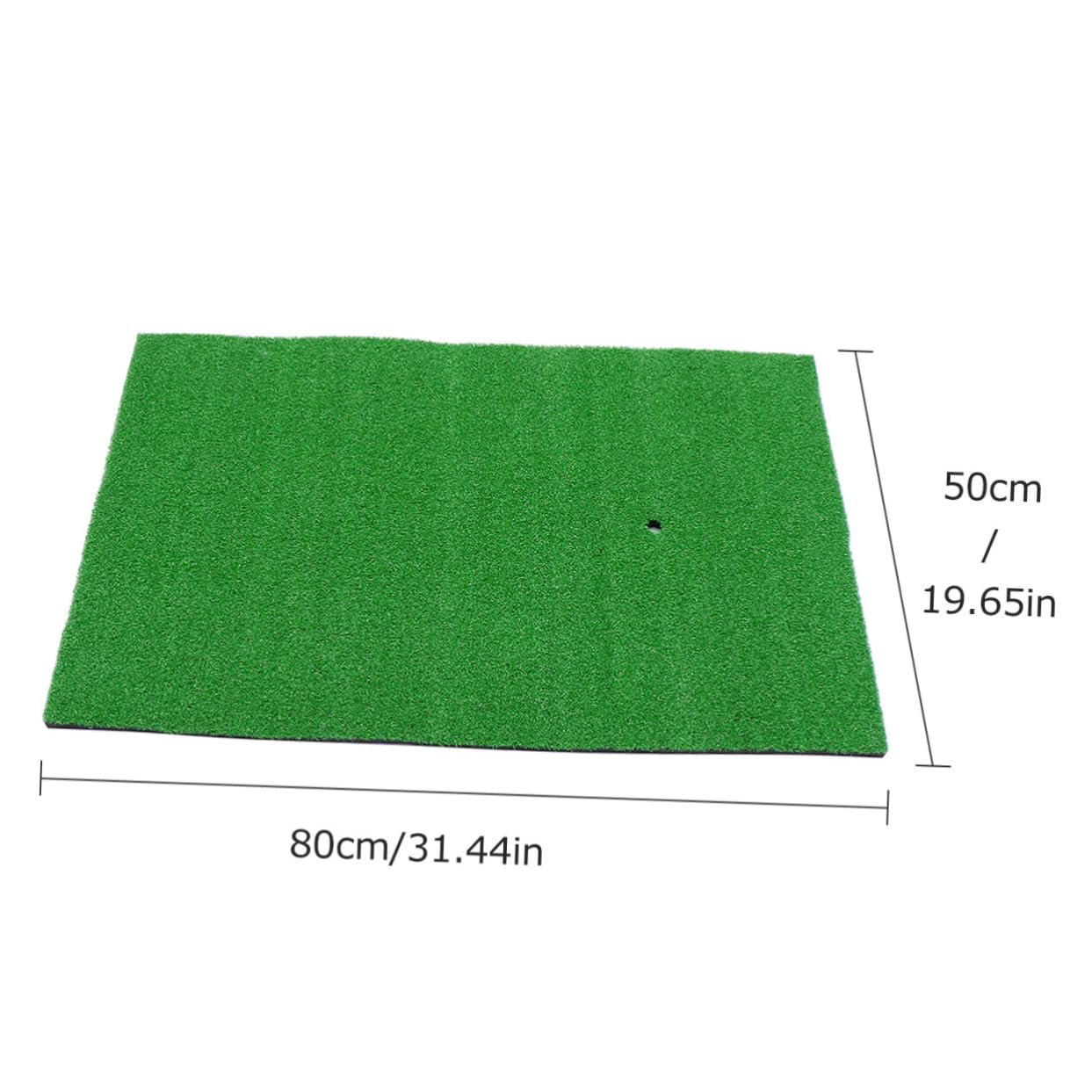 DECOMELODY Portable Golf Training Pad Hitting Mat for Beginners Durable Synthetic Turf Golf Practice Mat with Tee for Home Office