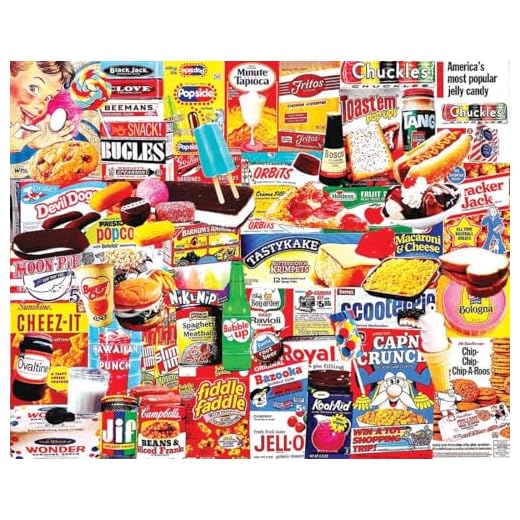 White Mountain Puzzles Things I Ate As A Kid - 1000 Piece Jigsaw Puzzle