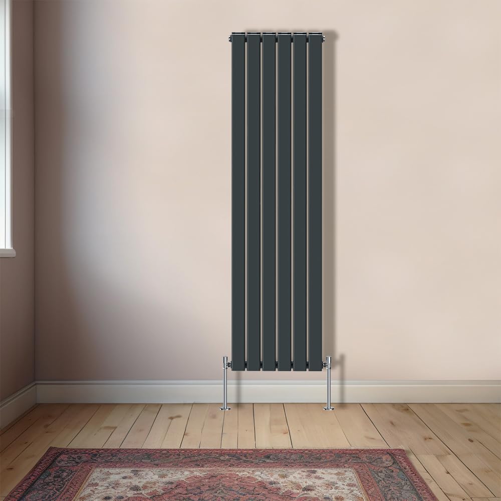 Rinse Bathrooms Vertical Radiators 1800x408mm Flat Panel Column Designer Radiator Anthracite Single Radiators Central Heating~5063021775772 04c Mp - View #10