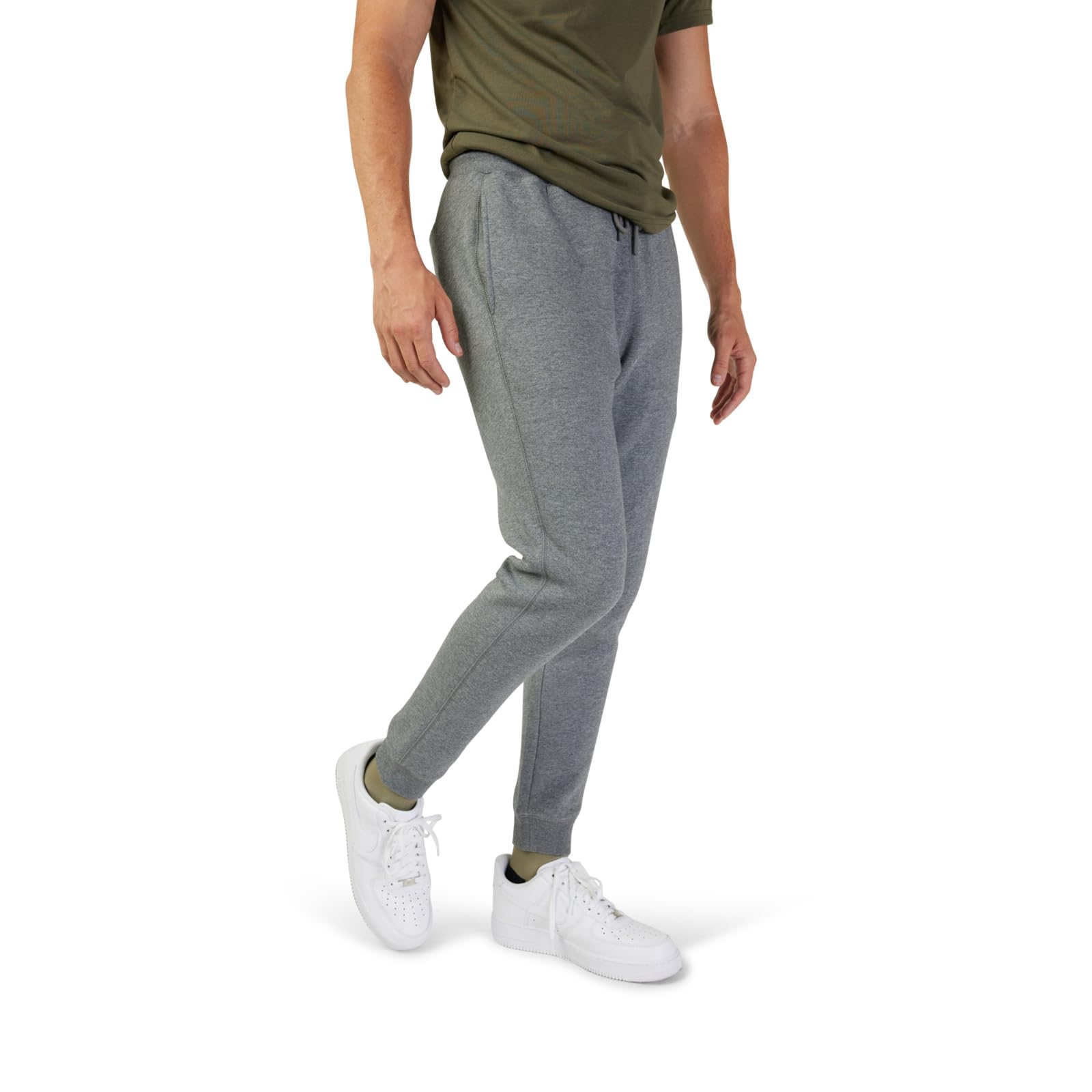 Fox Racing Men's Fox Head Fleece Jogger Sweatpants, Heather Graphite, X-Large