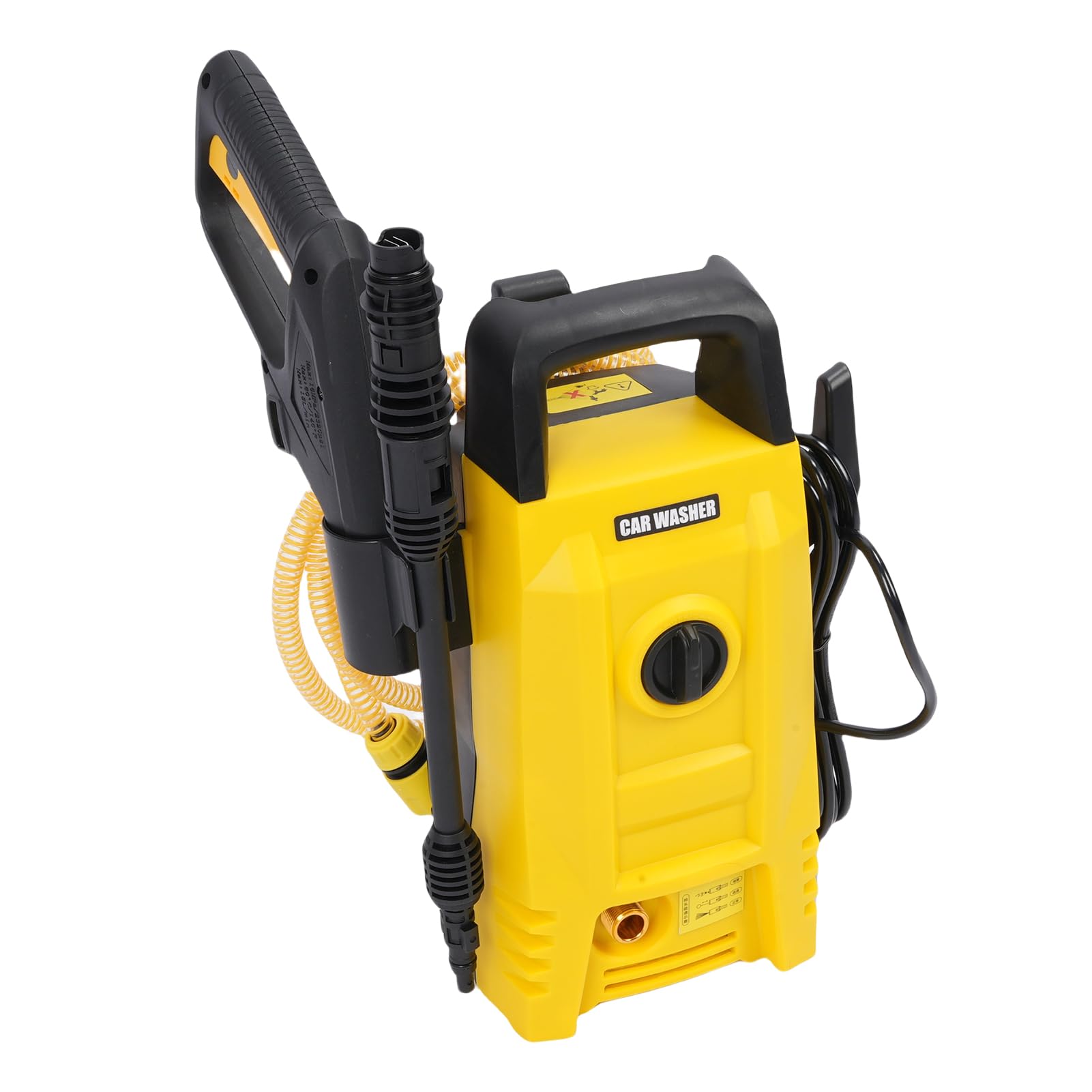Marhynchus Idropulitrice Elettrica da 1200 W, Macchina per la Pulizia Portatile Ad Alta Potenza con Ugello Regolabile e Cannone a Schiuma per il Lavaggio di Casa e Auto (Spina europea da 250 V)