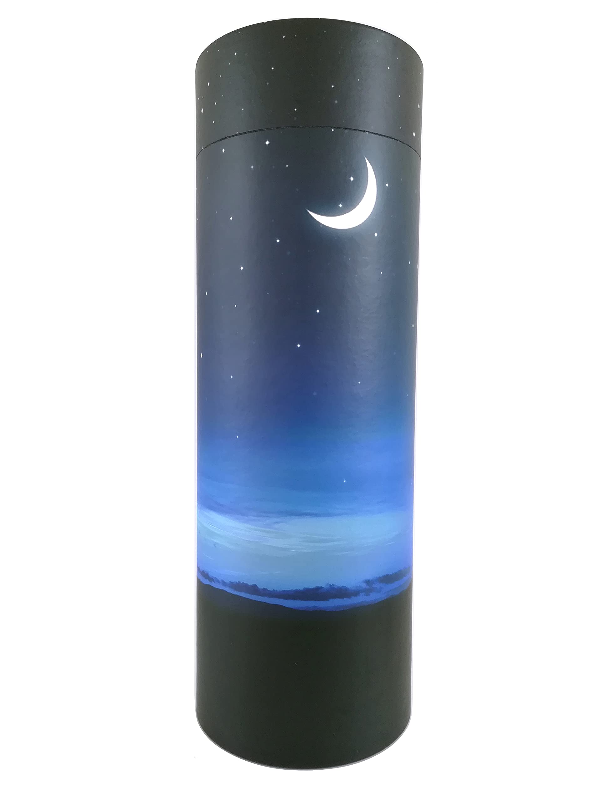 Starry Night Scatter Tubes for Adult Ashes Biodegradable Cardboard Cremation Urns (Large)
