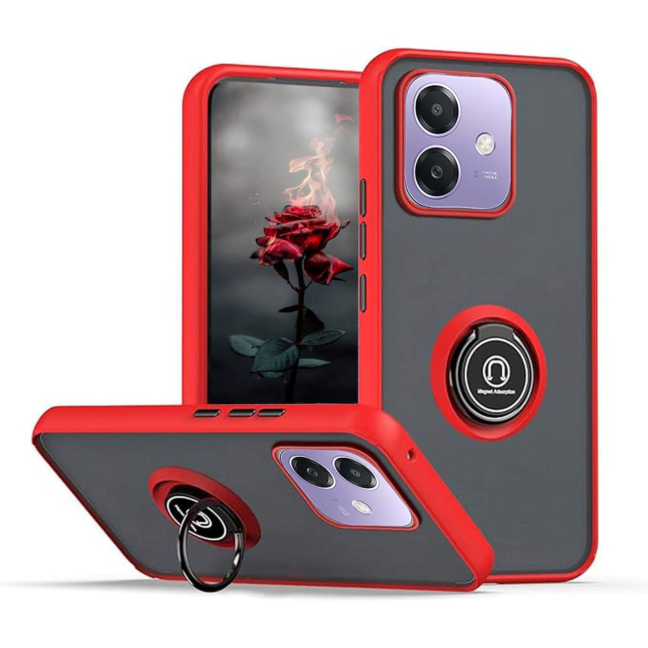 YUXING Cover per Oppo A40 4G / A40m / A60 5G - Abstact Art Geometry Pattern Antigraffio Vetro Back Cover, Custodia Antiurto Antiscivolo Sottile (Starry Sky