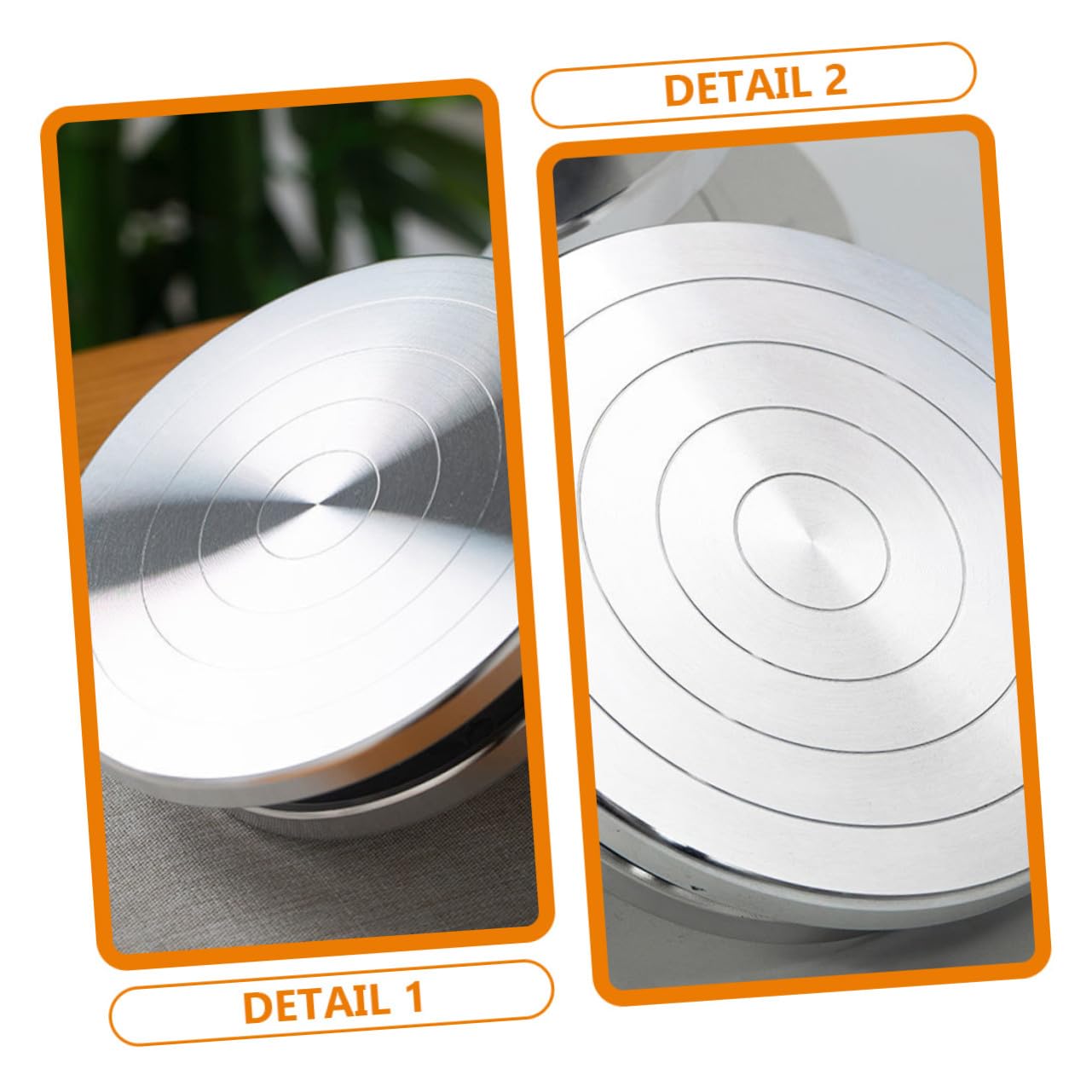 Hemobllo Plato Giratorio de Aleación de Aluminio Base Antideslizante para Cerámica y Escultura Manual, Doble Cara, Adecuado para Artesanía y Modelado de Arcilla