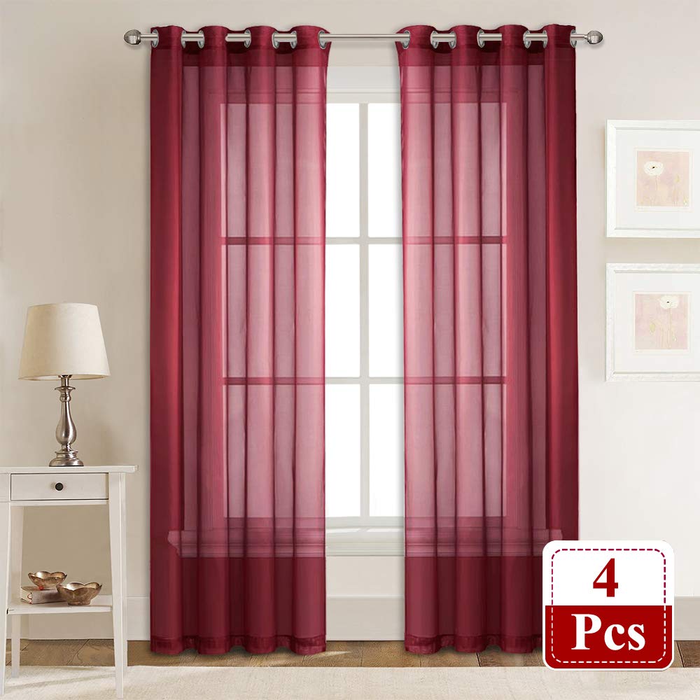 Red Lace Kitchen Curtains Curtains & Drapes