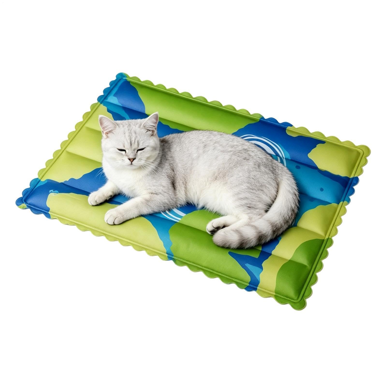 Generico Tappetino Rinfrescante per Cani 91x64 cm Gel Calmante | Tappetino Rinfrescante per Cani Interno Cuscinetto Gatti Adatto a Razze Piccole Medie Grandi in Gabbia Cucce Casa Interno