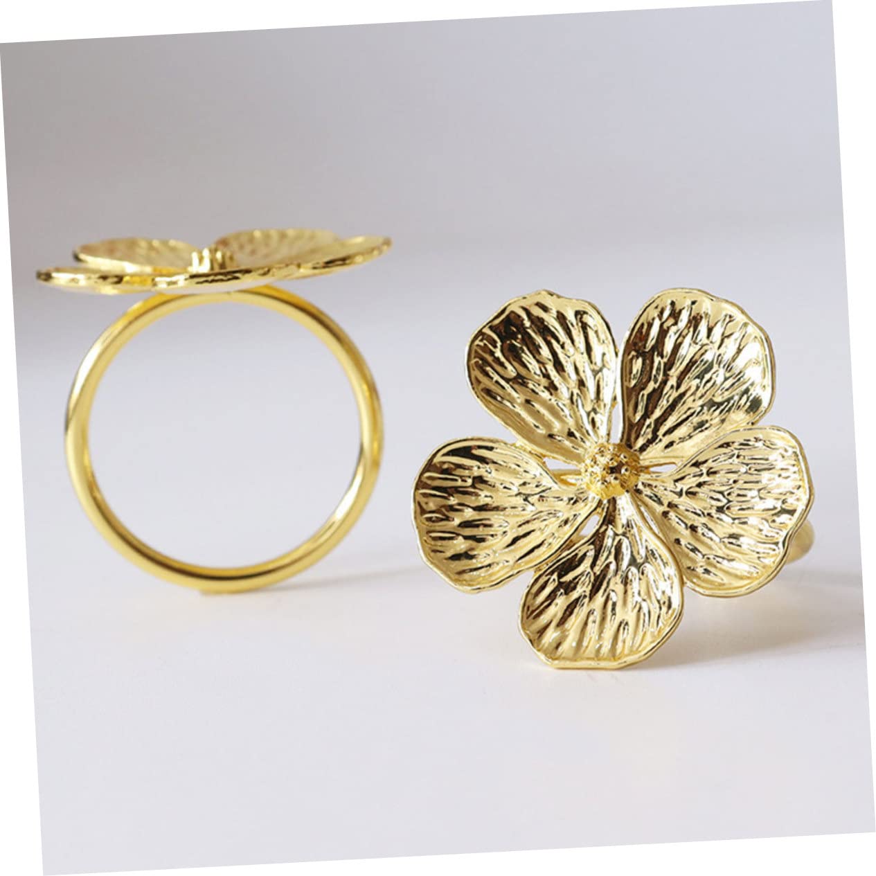 PRETYZOOM 18piezas Anillo De Servilleta Floral Decoración Elegante para Bodas y Eventos Formales Adorno De Mesa Resistente y Ligero