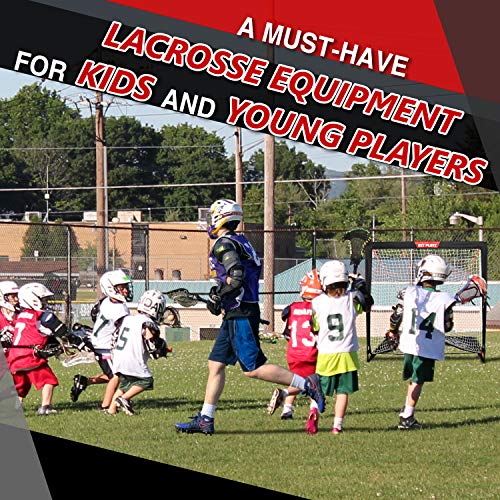 image for NET PLAYZ Kids Lacrosse Goal - Backyard Training, Practice & Exercise 