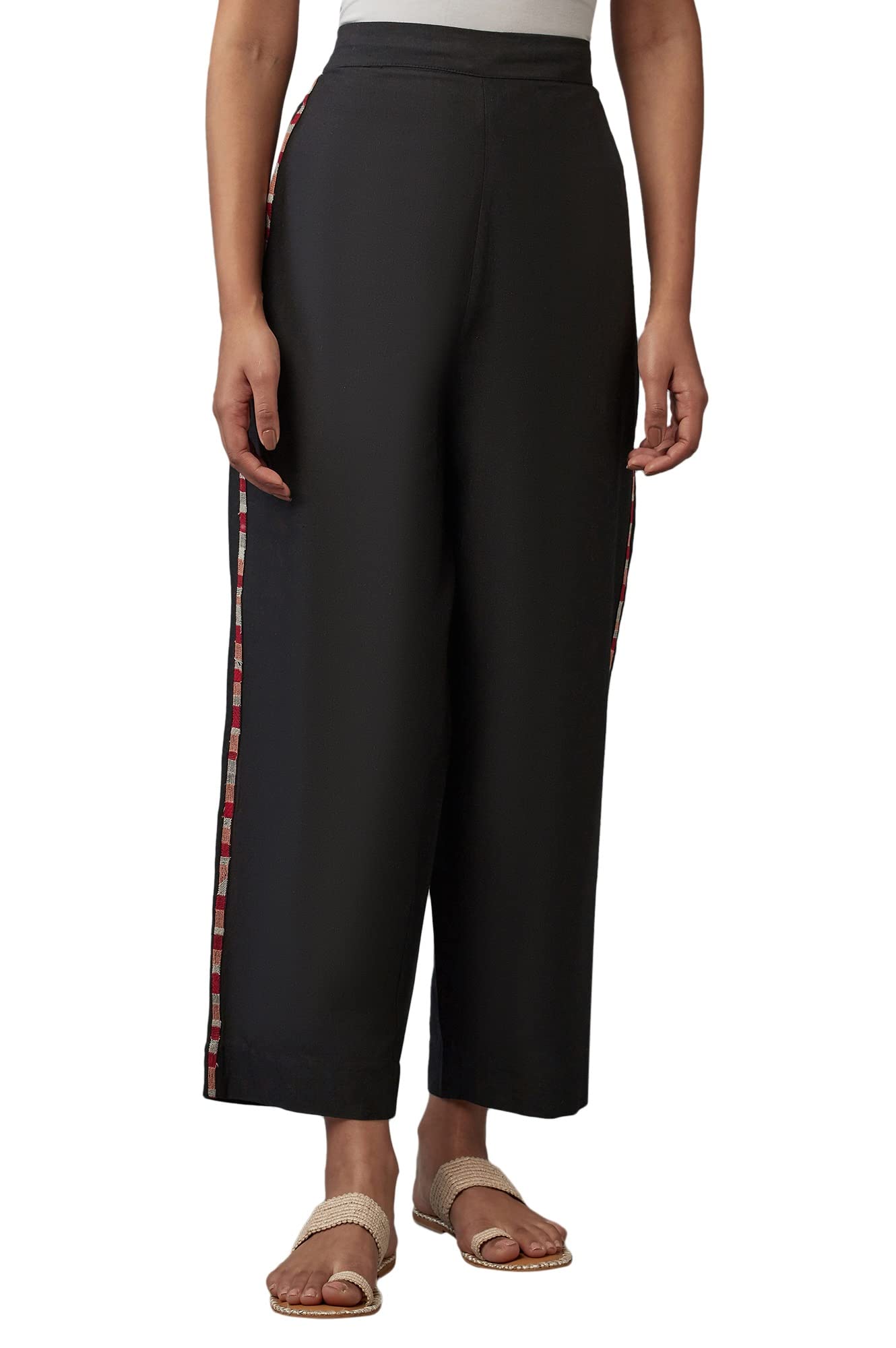 Women's High Rise Regular Fit Parallel Pant-image-41
