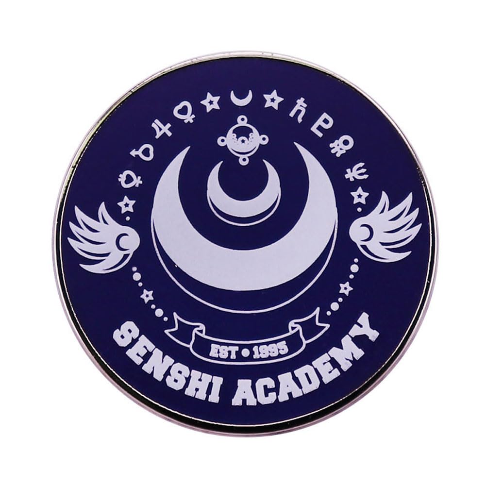 INSTITIZERCartoon Anime Buton Lapel Pin Magical Girl Enamel Pin Badge Kawaii Transforms Girl Badge Pin Moon Warrior Brooch Pin Clothing Accessories