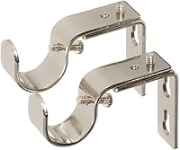 Vista 17 de Ivilon Soportes ajustables para barras de cortina - para barras de 1 o 1 1/8 pulgadas. Juego de 2 - Negro antiguo