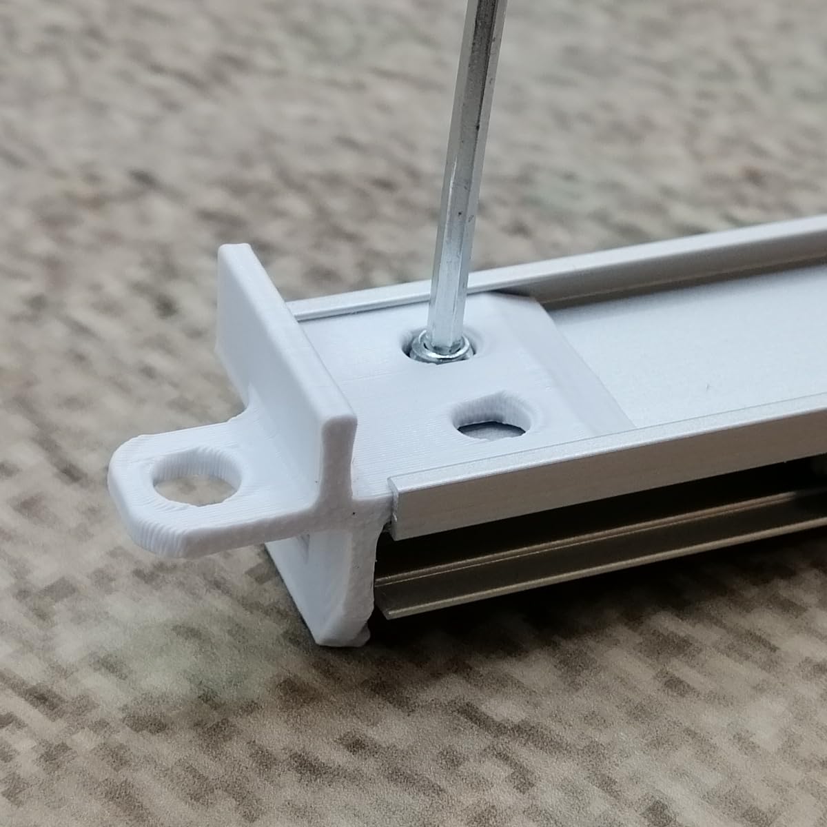 Repuesto de fijación para barra de tracción, 4 unidades, color blanco, compatible con IKEA KVARTAL pieza de repuesto para barra de tracción, riel de cortina (blanco)