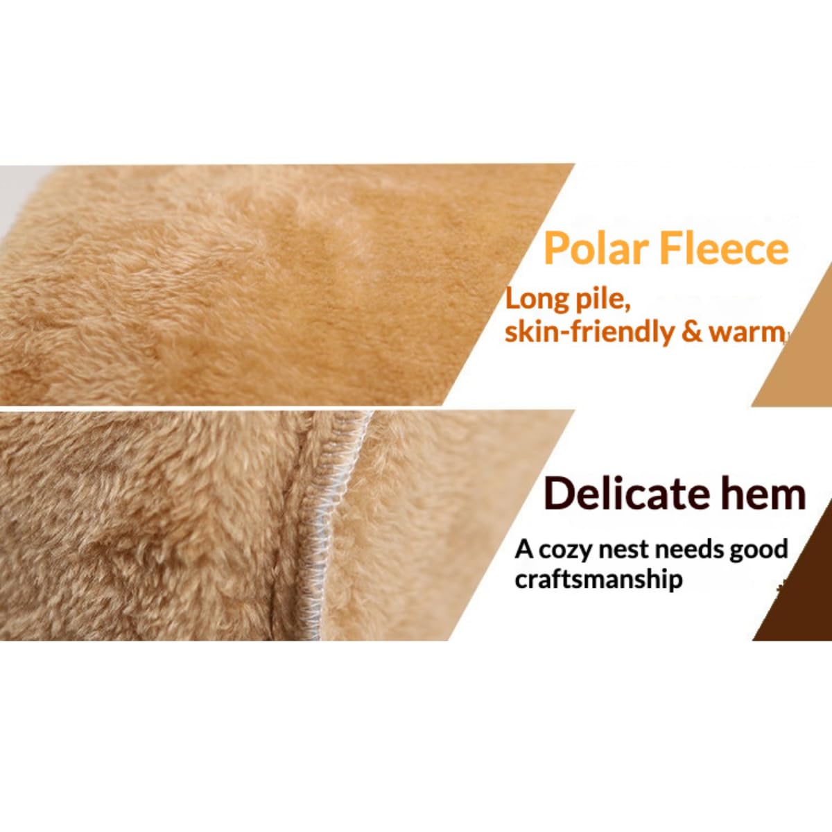 Warmes Plüsch-Hütte für Meerschweinchen, Igelversteck und Rattenhaus für Kleintiere, Kaninchen, waschbar, Chinchilla-Hamsterbett, gemütliches Nest, Käfigzubehör (Rosa, XL)