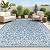 JONATHAN Y SMB106D-5 Charleston Vintage Filigree Textured Weave Indoor/Outdoor Navy/Gray 5 ft. x 8 ft. Area-Rug, Classic,Easy-Cleaning,HighTraffic,LivingRoom,Backyard, Non Shedding