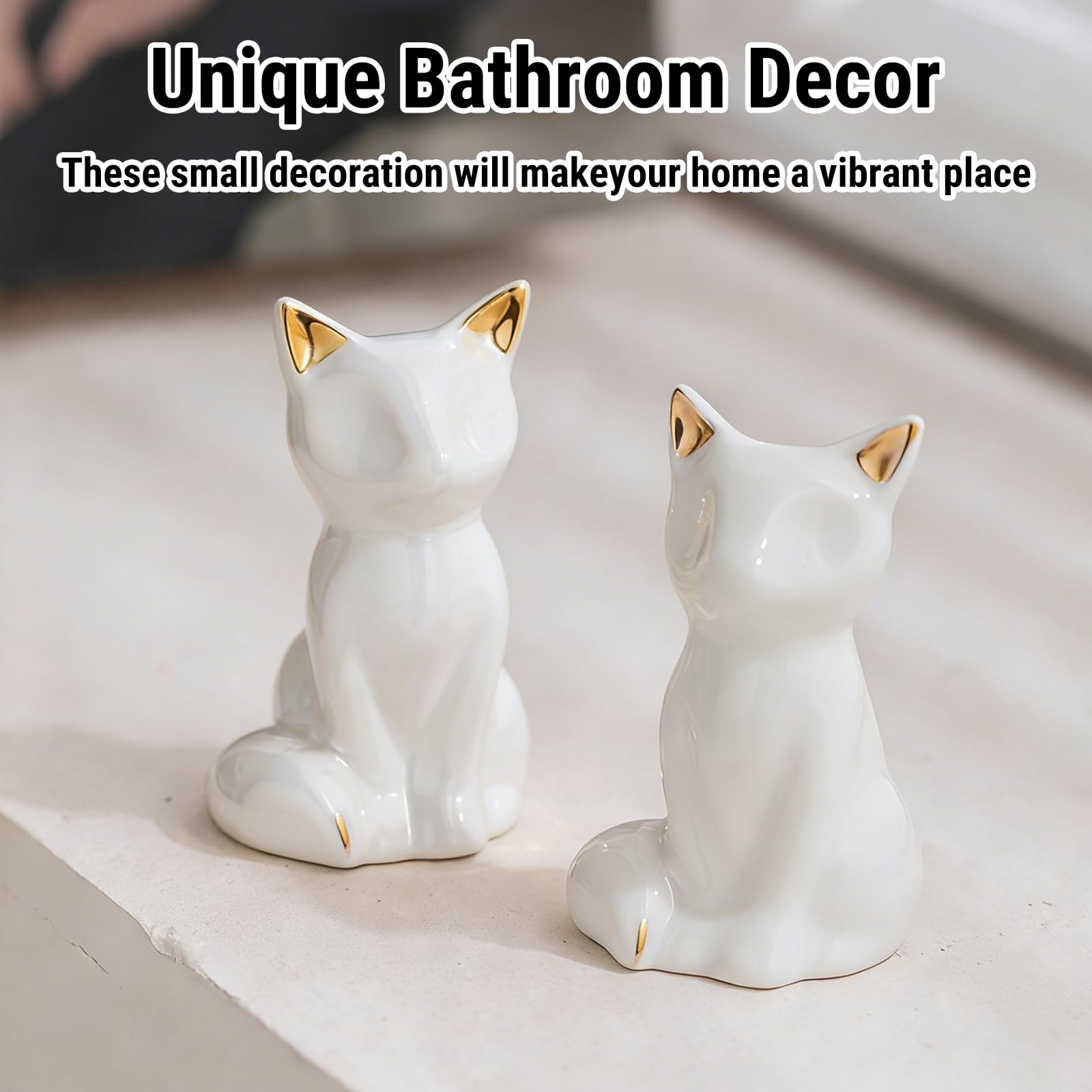 Cute Cat Toilet Bolt Covers - Rust Protection -3 Cute Cat Toilet Bolt Covers - Rust Protection -3