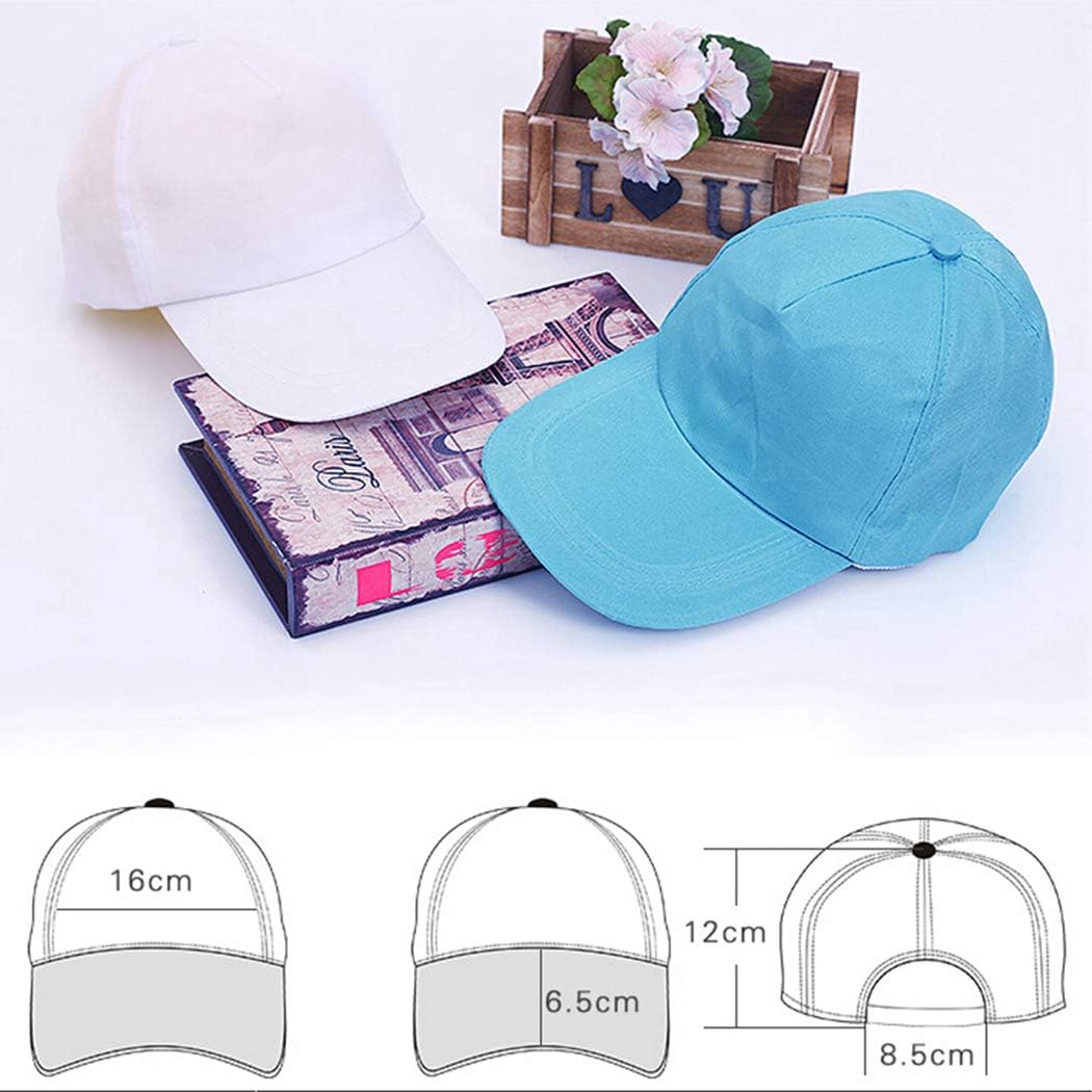 B bangcool DIY Kids Baseball Caps Hats - White DIY Creative Painting Polyester Sun Hat Sports Cap for Kids