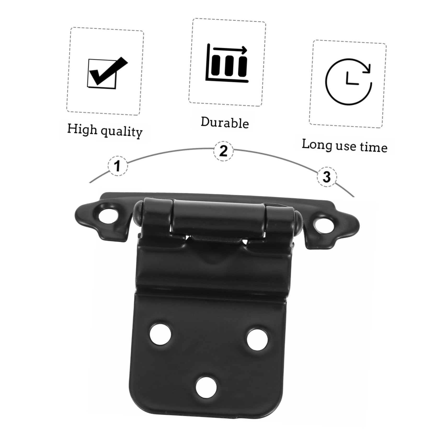 WOONEKY 10pezzi Cerniere Per Porte in Metallo Resistenti Cerniere Per Mobili Battuta Per Arrugginirsi Per Armadi Cuscinetti Perla Per Apertura e Chiusura Morbida