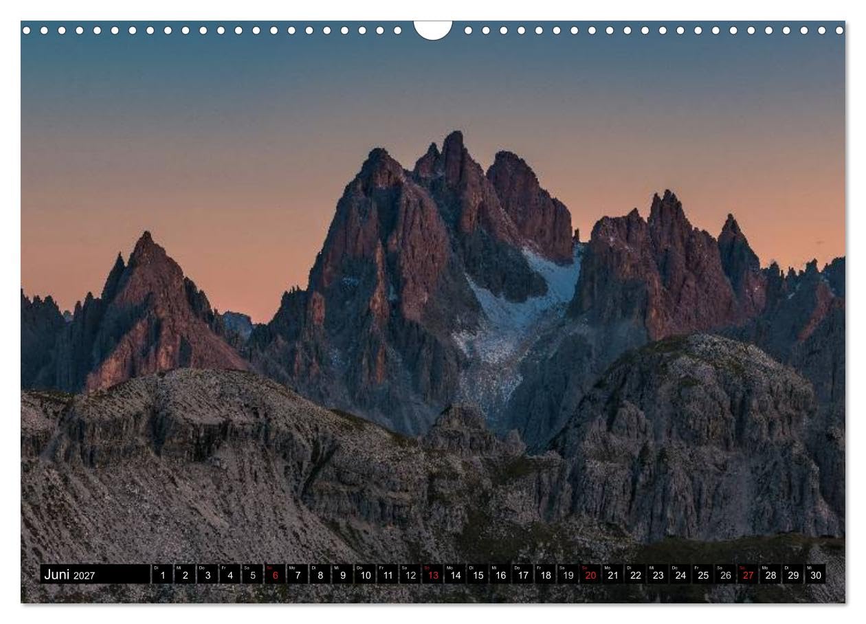 CALVENDO - Dolomiten - Südtirol (Wandkalender 2027 DIN A3 quer), Monatskalender: Die Dolomiten - Faszinierende Landschaften in Südtirol