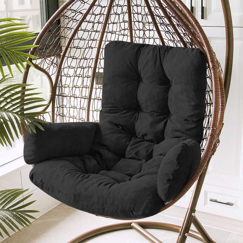 ZJGFCB Hanging Basket Seat Cushion Hanging Egg Chair Cushions Hammock Chair Cushions Thick Nest Back Pillow for Outdoor Patio Garden Swing Chair Cushion Seat Pads