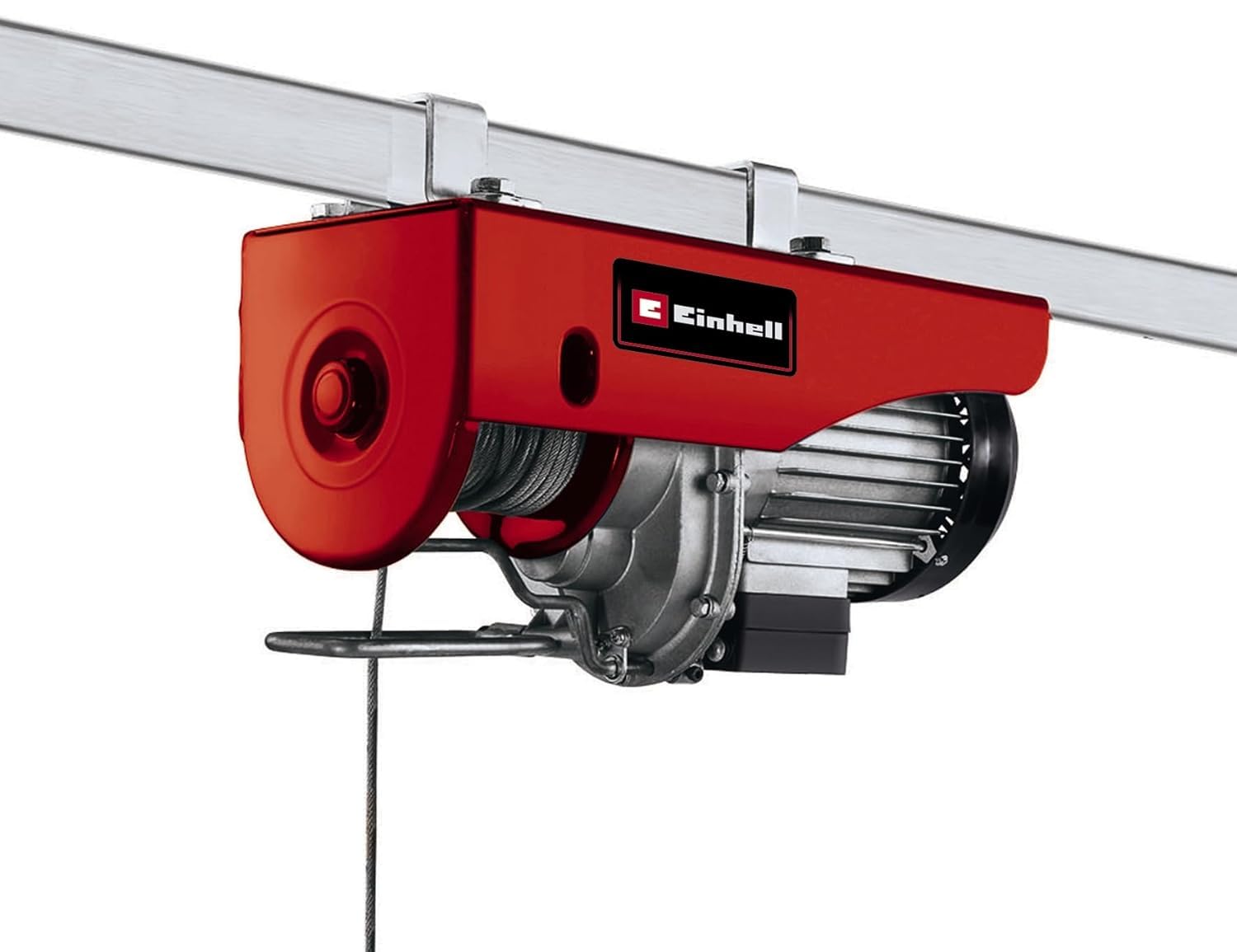 Einhell TC-EH 500 Seilhebezug 800 W mit Not-Aus, automatischer Bremse, 12 m Drahtseil