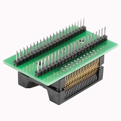 2.3 * 1.3in IC Chip Adapter Socket, PSOP44 to DIP44/SOIC44 IC Test Socket Programming Adapter, Lightweight for IC Testing Data Converting