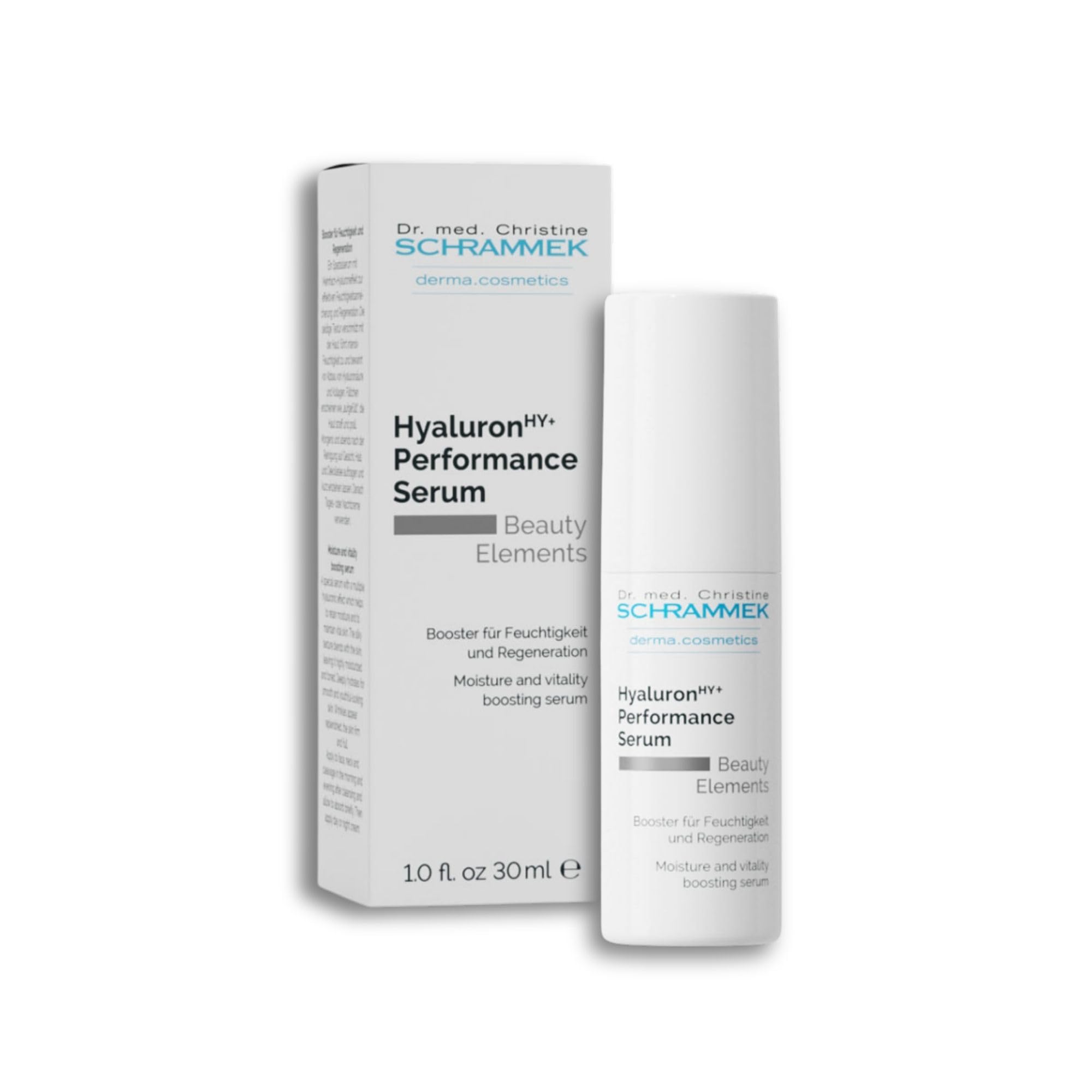 Hyaluron HY+ Performance Serum (1 fl oz) – Moisture & Vitality Booster – Anti-Aging Care – Collagen Support – Hyaluronic Acid – Face Moisturizer – Skin Care – Dr. Schrammek