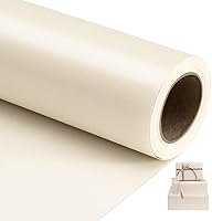 Vista 1 de NESCCI Papel de Regalo Blanco Roto Mate, Papel de Brillo Perlado de Color Sólido, Papel de Regalo, Perfecto para Bodas, Día de San Valentín