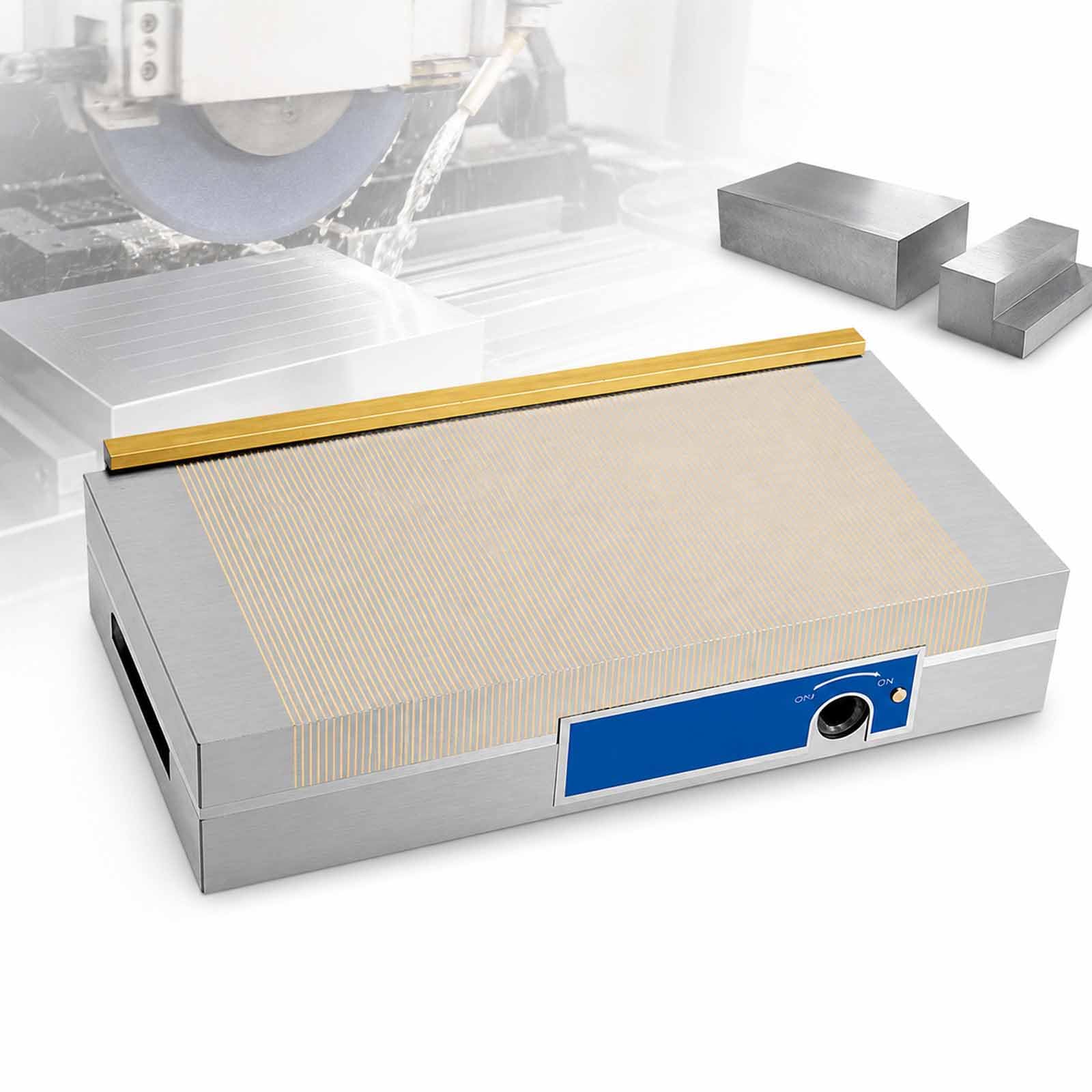 GCYXUC Fine Pole Permanent Magnetic Chuck, Rectangular Magnetic Chuck, with 100N/cm² Magnetic Force, Quick ON/OFF Lever Control, No Power Required for Surface Grinding Machine(100×175mm)