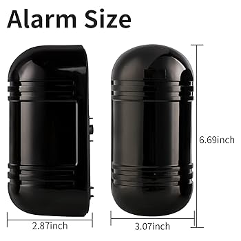 AB-ZO 住警器 煙感知機19個 Amazon.com: 室外室內門窗紅外線跳過牆壁警報器車庫車道防盜警報