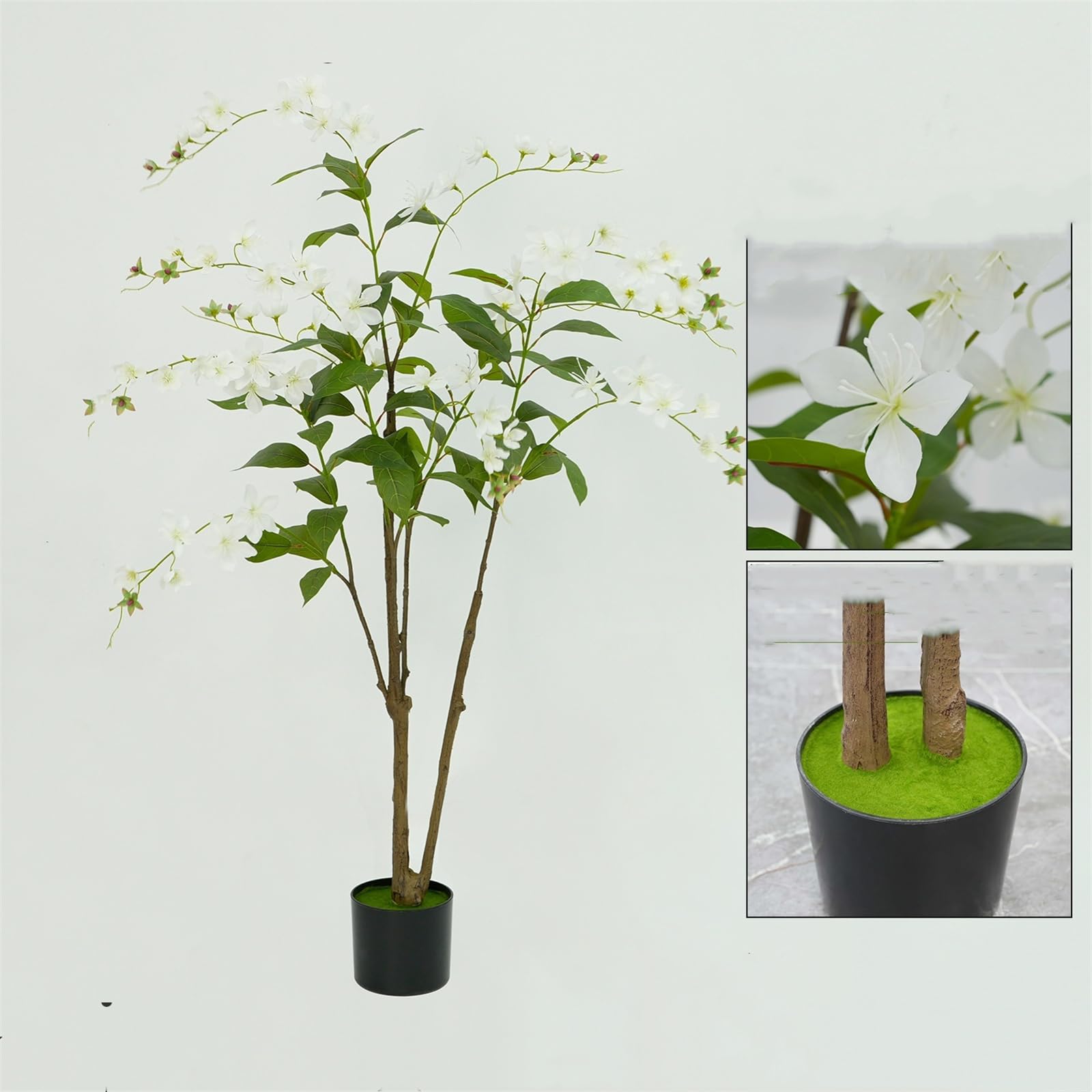 Jasmin pleureur artificiel en pot Zstar 150 cm pour decoration