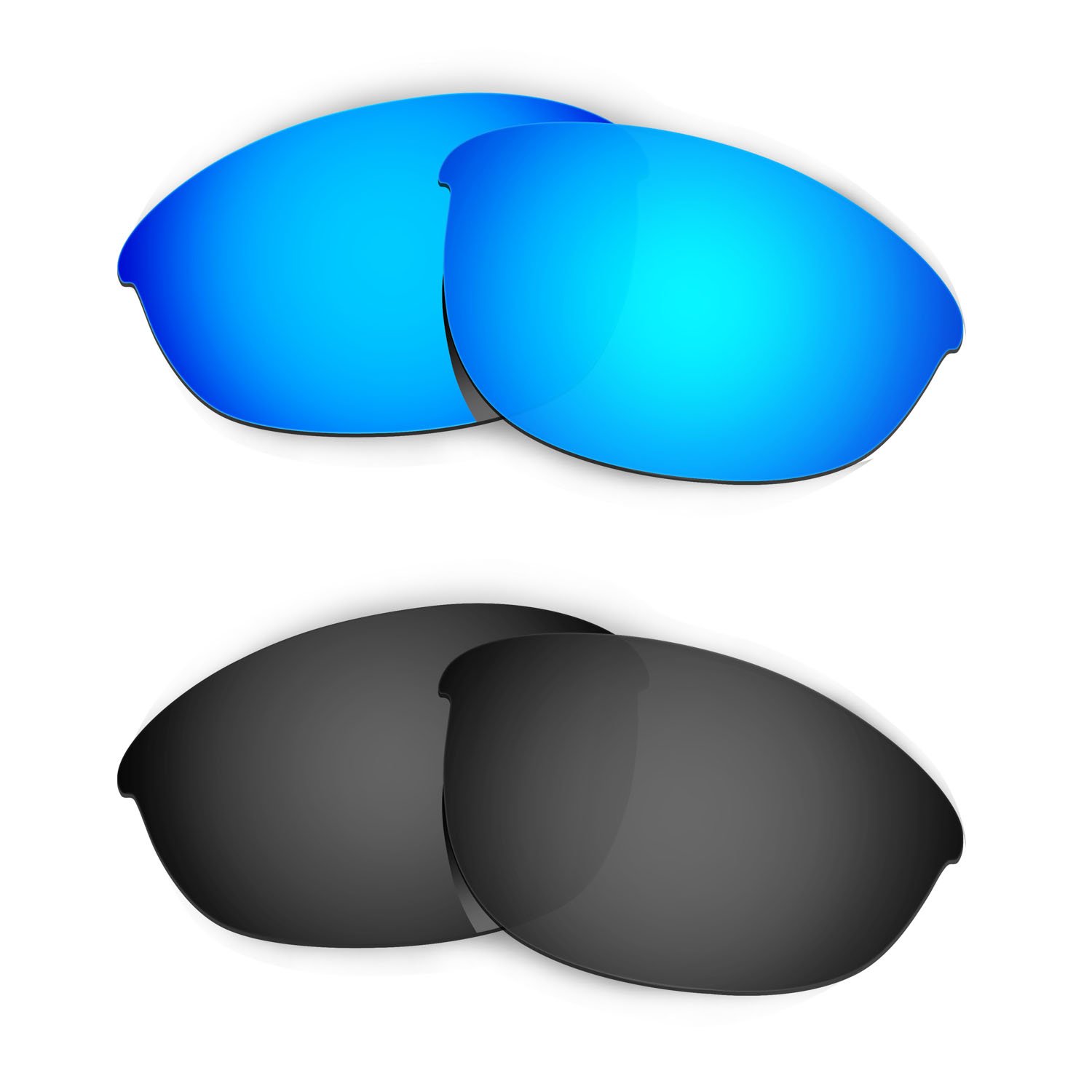 Lentes de repuesto polarizadas compatibles con Oakley Half Jacket cristales azul negro 8