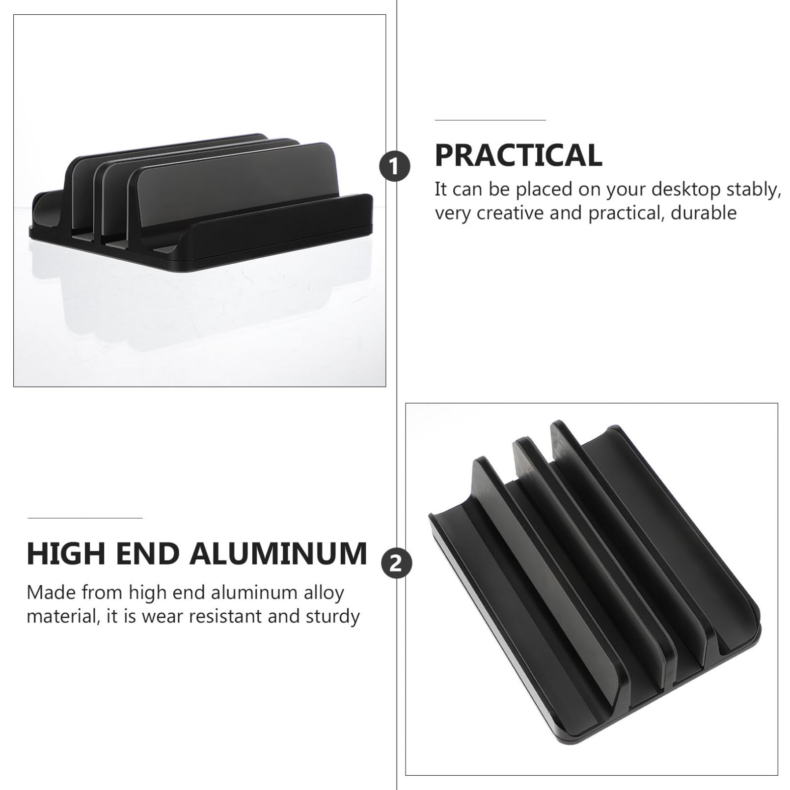 Soporte Vertical Base de Montaje Elegante Portátil para de Aleación de y Moderno Compatible Laptops y Tabletas para Escritorio