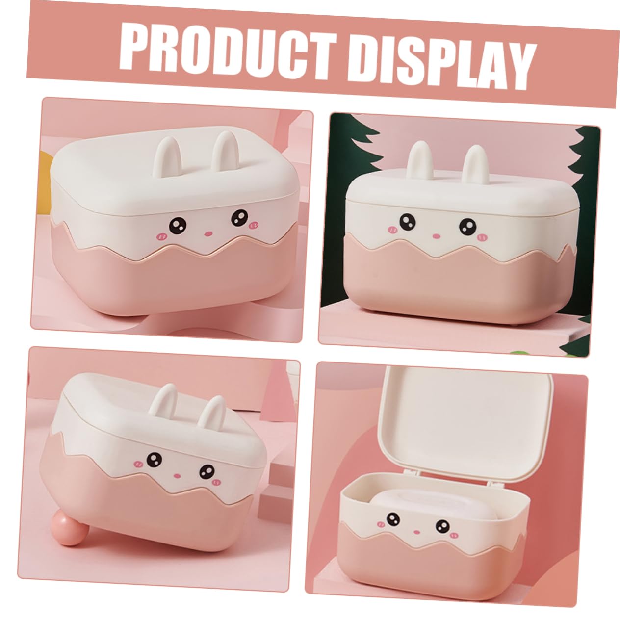 ABOOFAN Portable Sealed Soap Dish Travel Soap Box Bar Container Waterproof Holder