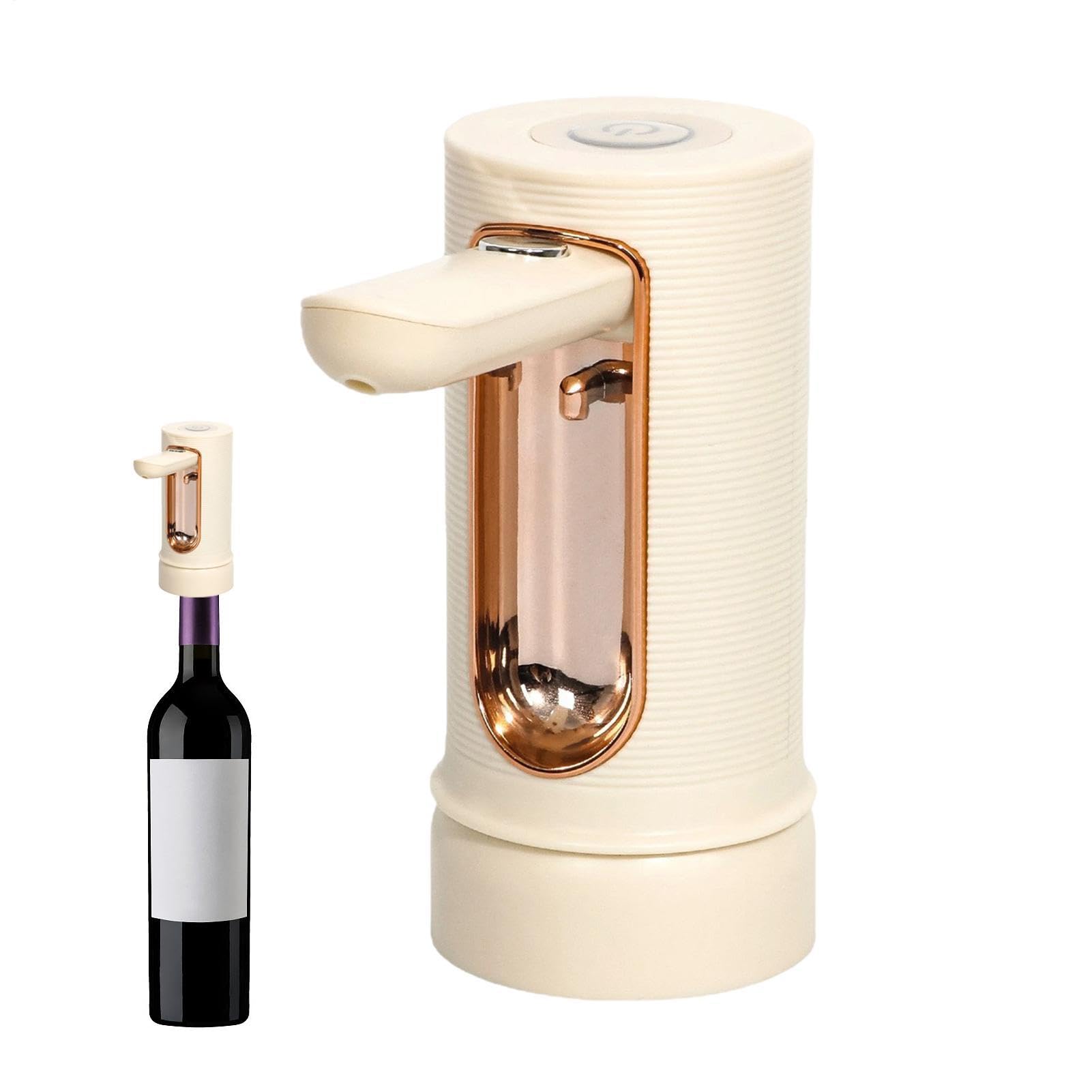 Dispensador de vino eléctrico: solución antiderrames automática y recargable