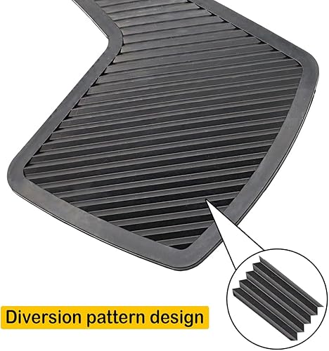 Miniatura 9 de AUTOXBERT - Juego de 4 aletas universales de goma para automóvil, guardabarros sucios y flexibles, para camioneta, SUV, camioneta, 8.3 x 14.2 in