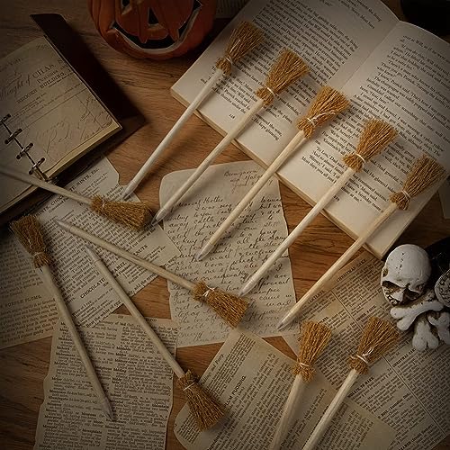 Set de 14 lápices escoba bruja para Halloween miniatura 2