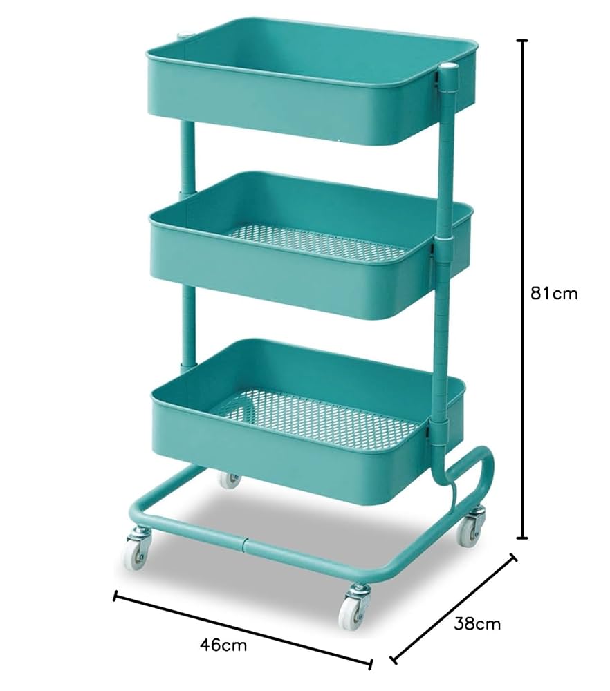 山善 - ヤマゼンYAMAZENキャスター付きワゴン新品バスケットトローリー耐荷重60kg Amazon.co.jp: 山善(YAMAZEN) キッチンワゴン 高さ調節可能 全体