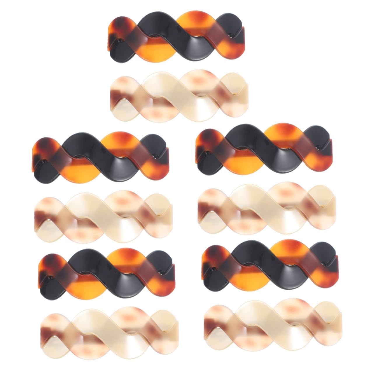 MAGICLULU 10piezas Barretas De Pelo De Para Mujeres Clips Para Coletas y Recogidos Rojo Café y Tortuga Perfectos Para y Cuidado Del Cabello