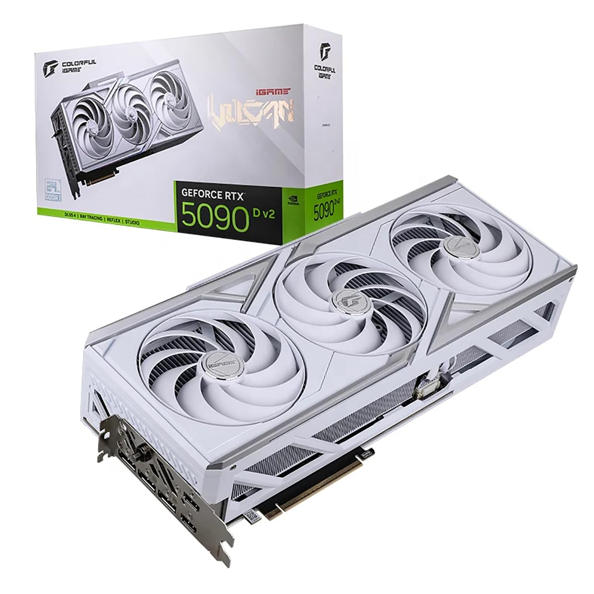 グラフィックボード・グラボ・ビデオカード COLORFUL iGame RTX 5090Dv2 Vulcan W 24GB Colorful iGame RTX 5090 D v2 Vulcan W OC 24GB PCIE 5.0 GDDR7 512
