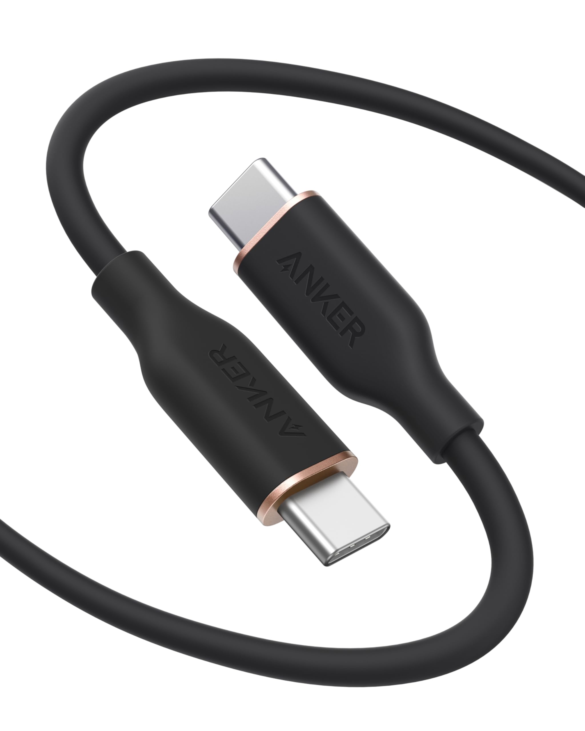 Anker Powerline III Flow, 240W USB C auf USB C Kabel, [1 Stück 1,8m] PD 3.0 USB C Ladekabel für iPhone 17 Pro Max/iPhone Air/16/15 Serie, Samsung Galaxy S25/S24, MacBook Pro/Air, iPad Pro/Air