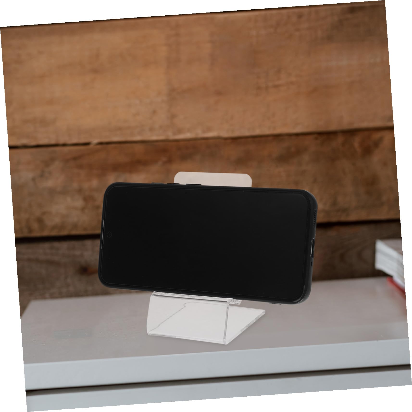 Kisangel Supporti per Telefono da Scrivania in Acrilico 10 Pezzi per Ufficio e Casa, Porta Cellulare da Tavolo Salvaspazio per Esposizione e Ricarica Comoda