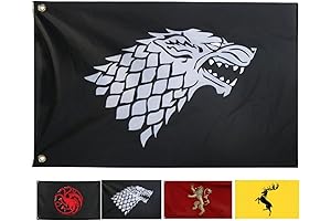 Stark Flag - Large 3x5 Ft Game of Thrones House Banner